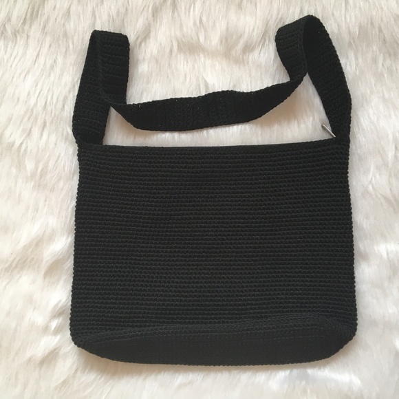 NWOT The Sak Black Crocheted Shoulder Bag - Picture 3 of 10